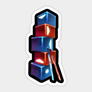 Beat Saber Cubes Sticker